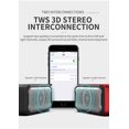 thumbnail image 5 of Altavoz Bluetooth, altavoz impermeable IPX5 con sonido HD, altavoces inalámbricos portátiles para el hogar/fiesta/al aire libre/playa, dispositivos electrónicos, regalo de cumpleaños (negro), 5 of 5