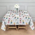 thumbnail image 3 of Princess Carriage Castle Pattern Square Tablecloth,Waterproof Square Table Cover,Wipeable Spillproof Washable Table Cover for Home Kitchen Party Decor 42"X42"(107x107cm), 3 of 6