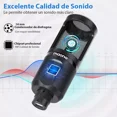 thumbnail image 4 of MAONO Micrófono USB Condensador, Microfono PC con Chipset de Sonido Profesional 192KHZ/24BIT para Grabación, Podcast, Streaming, Gamer, Compatible con PC Celular PS5 Mac, PM461TR, 4 of 8