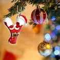 thumbnail image 4 of ¡Super Descuento!, 26 adornos navideños con 26 letras, adornos rojos para árbol de Navidad, adornos colgantes con letras, adornos para árbol de Navidad con alfabeto para el hogar Akmoler, 4 of 9