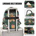 thumbnail image 3 of FORMRS Mini Backpack Purse for Women Travel Daypack Casual Shoulder Bag, Green Christmas Gingerbread, 3 of 7