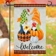 thumbnail image 2 of Welcome Fall Gnomes Yard Flag 11.5in x 18in, 2 of 6