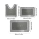thumbnail image 3 of 3 Piece Bathroom Toilet Mat Set Super Absorbent Dry Washable Non Slip Backing For Safe And Easy Cleaning Perfects For Any Home Hotel Shower Room, 3 of 6