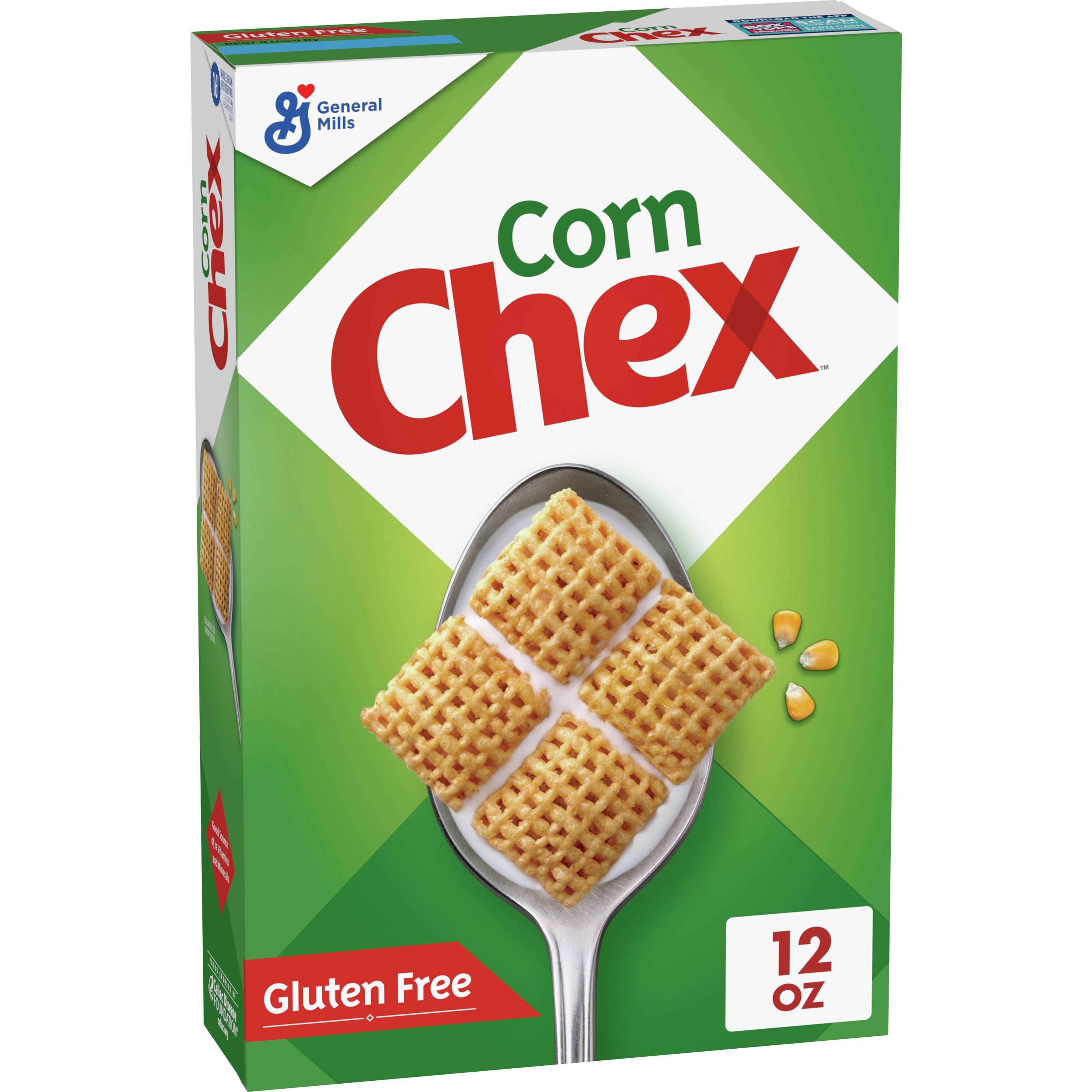 Corn Chex Cereal, Gluten Free Breakfast Cereal, Made with Whole Grain