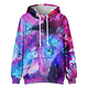 thumbnail image 3 of Moonsky Sudadera con capucha y cordón HUNTRX, estampado de grupo de chicas coreanas, jersey corto, suave y cómodo, top de manga larga para primavera y otoño.,Morado claro,100, 3 of 4
