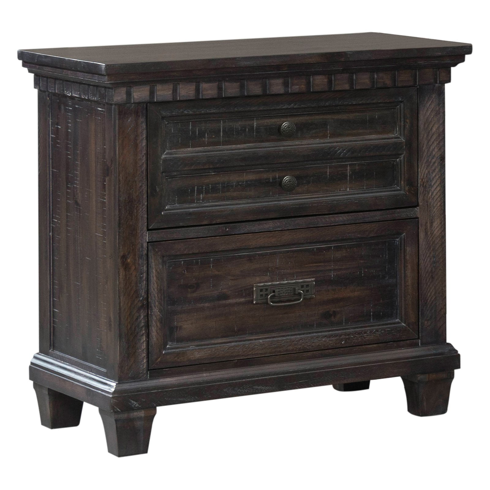 Ashley Furniture Porter 2 Drawer Nightstand with Dovetail Construction Dark Brown Walmart