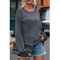 thumbnail image 5 of Ahlaray Trendy Solid Ribbed Pullover - Chic, Comfortable, All-Day Style!, 5 of 8