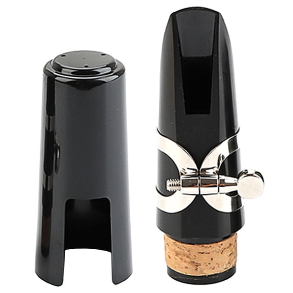 COMPUKAS Metal Clarinet Mouthpiece Black 1 Set 3.5X0.9In