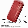 thumbnail image 4 of Oneplus Nord N10 5G Case, PU Leather TPU Wallet Cover with Card Holder Kickstand Hidden Magnetic Adsorption Shockproof Flip Folio Phone Protective Case for Oneplus Nord N10 5G,Red, 4 of 8