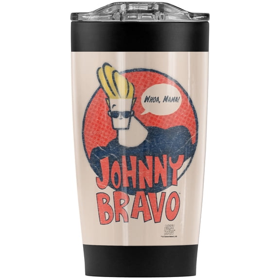 Johnny Bravo/Wants Me Stainless Steel Tumbler 20 oz Coffee Travel Mug/Cup, Vacuum Insulated & Double Wall with Leakproof Sliding Lid | Great for Hot Drinks and Cold Beverages