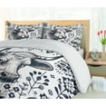thumbnail image 5 of Ambesonne Rustic Duvet Cover Set, Botanical Southwestern Cow, Calking, Dark Blue Grey and White, 5 of 6