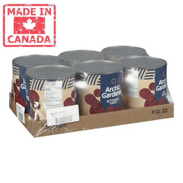 Arctic Gardens Sliced Beets Bulk 2.84L/96oz (6/Case)-Canadian Made