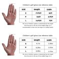 thumbnail image 2 of Kids Golf Gloves Pink Golf Glove Leather Elastic Fabric Breathable Junior Golf Glove Left and Right Handed Golf Glove Golf Accessories for Kids, 2 of 10
