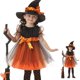 thumbnail image 4 of Disfraces de brujas para juegos de rol para niños Disfraces de Halloween para niñas Disfraces de cosplay Disfraces de actuación para niños, 4 of 5