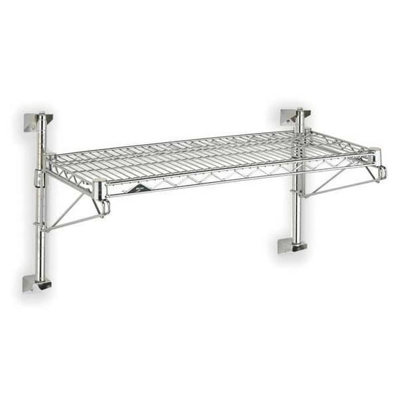 Metro Steel Wire Wall Shelf 24 x 36 x 14" Chrome Adjustable SW51C-1-2436