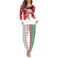 thumbnail image 1 of Conjunto de pijama de dos piezas para mujer, ropa de dormir cómoda, informal, de manga larga, para otoño e invierno, con envío directo, 1 of 4