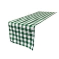 thumbnail image 1 of LA Linen TCcheck14x108-HunterGreenK20 Polyester Gingham Checkered Table Runner, White & Hunter Green - 14 x 108 in., 1 of 4