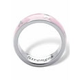 thumbnail image 2 of PalmBeach Jewelry "Serenity, Courage and Strength" Breast Cancer Awareness Inscribed Eternity Band Pink Enamel Gold Ion-Plated or Stainless Steel, 2 of 5