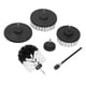 thumbnail image 5 of Cepillos De Fregado Eléctrico, Cepillo De Taladro Cerdas Fuertes De 0,2-0,4 Mm Fácil De Instalar Vástago Hexagonal De 1/4 Pulg. Con Varilla De Extensión Para Baño Para Piscina ANGGREK PP Drill Brush Kit, 5 of 8