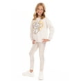 thumbnail image 5 of Stitch Girls' Graphic Sweatshirt and Shimmering Leggings Set, 2 Piece, Sizes 4-16, 5 of 8