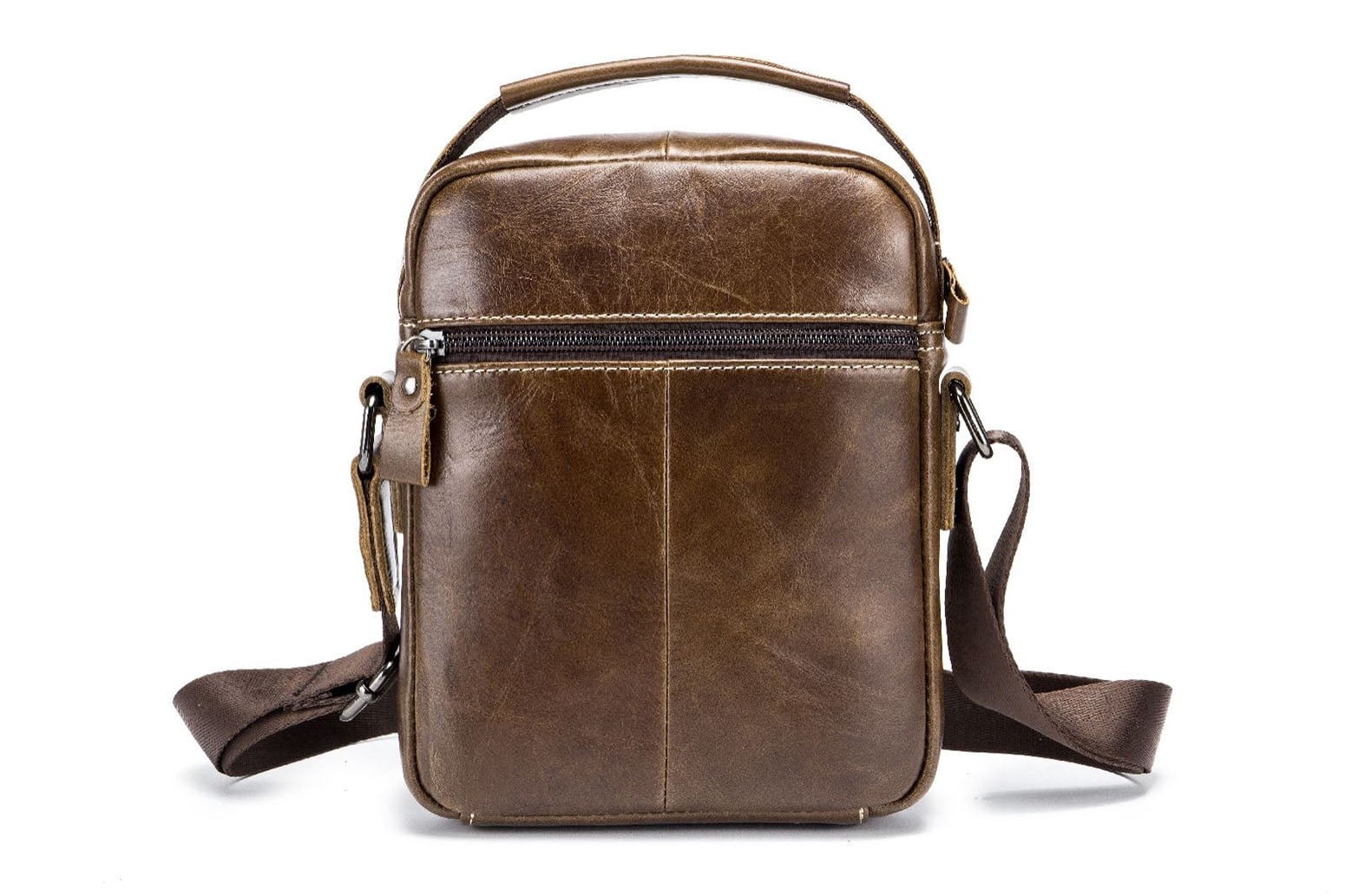 Leather Shoulder Bag Sling Bag Men Small  Crossbody Bag for Men Everyday Casual Travel Messenger Bag Handbag