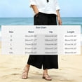 thumbnail image 3 of Juslio Women Pants Fashion Loose Wide-Leg Pants, Linen with Pockets Drawstring Pants Beige XL, 3 of 5