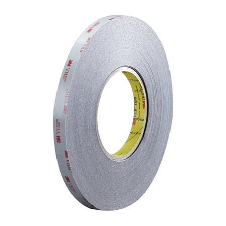 3M 5915 VHB™ Tape Black 1/2" x 5 Yard Roll (16 Mil)