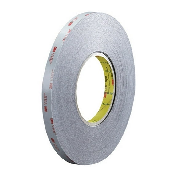 3M 5915 VHB™ Tape Black 1/2" x 5 Yard Roll (16 Mil)