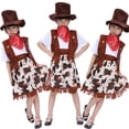 thumbnail image 2 of Disfraz de cosplay de Halloween para adultos, disfraz de escenario, mascarada para hombres y mujeres, estilo vaquero occidental, 2 of 2