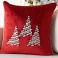 thumbnail image 5 of SAFAVIEH Winter Tree Pillow, 18" x 18", Red, 5 of 6