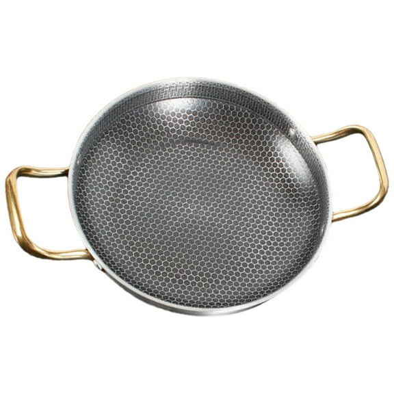 CIMAXIC Honeycomb Pan Stainless Steel Black 1Set 39x26cm