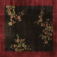 thumbnail image 1 of Ahgly Company Indoor Square Oriental Brown Asian Inspired Area Rugs, 4' Square, 1 of 4
