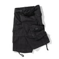 thumbnail image 3 of HCNTES Mens Shorts Cargo Elastic Waist Bermuda Shorts Summer Casual Loose Fit Multi Pockets Outdoor Jogger Short Cargos(Black,L), 3 of 4