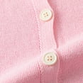 thumbnail image 5 of DxhmoneyHX Girls Cardigan Sweater Soft Comfy Knitted Fall Jackets Cute Fashion Lightweight Long Sleeve Button Down Casual&nbsp;Outerwear Size 5 Years, 5 of 9