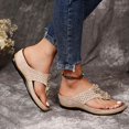thumbnail image 4 of Amzcrzy Zapatos de mujer,Zapatos de mujer,Zapatillas de mujer, Chanclas de verano para mujer, sandalias con tacón de cuña, chanclas casuales, zapatos de mujer Sandalias Mujer Zapatillas De Casa, 4 of 9