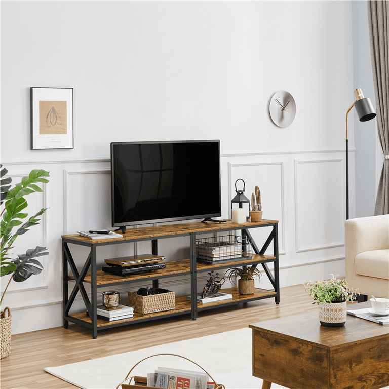 3 tier on sale tv stand wood