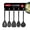 Black, variant on Rubbermaid Silicone Kitchen Utensils Set, Heat-Resistant and BPA-Free Cooking Utensils (5 Pieces), Charcoal