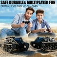 thumbnail image 4 of 1:16 Scale Remote Control Car Military Crawler Off-Road RC Tank with 4WD, Adjustable Speed/Steering, 2 Batteries & Openable Doors – All-Terrain RC Truck for Kids Adults, Birthday Gifts, 4 of 7