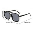 thumbnail image 2 of Optical Glasses Black Rimmed Spectacles Hip-hop Fashionable UV Protection Large-frame Clothing Accessories for Eyes Protection Black Rimmed Gray, 2 of 5