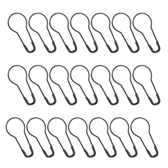 UPGRATOR 100Ud Pasadores De Seguridad Gourd De Metal Negro Para Coser Con Compacto Y Bordes Suaves