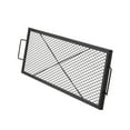 thumbnail image 1 of KFFKFF X-Marks Fire Pit Grill Grate, Rectangular Cooking Grid, Durable Steel Campfire BBQ Grill with Handle & Support X Wire, Portable Outdoor Cooking Equipment for Social Gatherings, 44 Inch Black, 1 of 9
