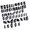 55 piece set, variant on Elliptical Punches Tool for Belts Leather Craft Steel Construction Simple Press Handle Accurate Hole Making