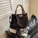 thumbnail image 5 of Bolso de mano con cremallera plisada, bolso de hombro informal, 2024, nuevo bolso de lona de gran capacidad de alta calidad con hilo de coser para mujer, bolsos estéticos, 5 of 5