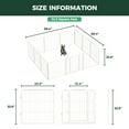 thumbnail image 3 of FXW Homeplus Unleashed Indoor Dog Playpen - Stress-Free and Safe Play, Heavy Duty 24 Inch 12 Panels Dog Pen for Puppy and Small Dogs, White│Patented, 3 of 7