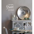 thumbnail image 4 of Amazing Grace How Sweet Sound Square Vinyl Lettering Art Wall Decals Stickers 11x9-Inch White, 4 of 6
