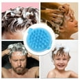 thumbnail image 6 of Unique Bargains 1 Pc Semicircle Hair Shampoo Brush for Head Massage 1.73"x3.03" Blue, 6 of 6
