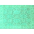 thumbnail image 1 of Ahgly Company Indoor Rectangle Oriental Turquoise Blue Traditional Area Rugs, 5' x 8', 1 of 4
