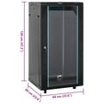 thumbnail image 4 of vidaXL Armoire Réseau 22U 19 Pouces IP20 Noir 60x60x120 cm, 4 of 5