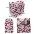 thumbnail image 4 of Valentines Stand Mixer Cover, Doodle Hand Drawns Love and Affection with Many Patterns, Kitchen Appliance Organizer Bag Cover with Pockets, 5 Quarts, Pink Ruby Dried Rose, by Ambesonne, 4 of 4