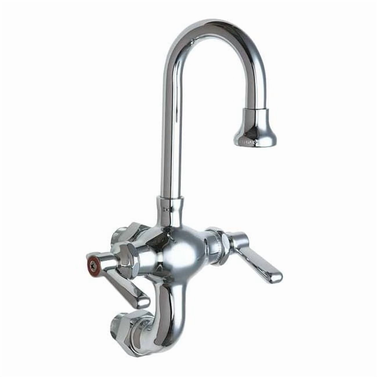Gooseneck Service Sink Faucet, Manual, 3" Mount, 2 Hole Commercial